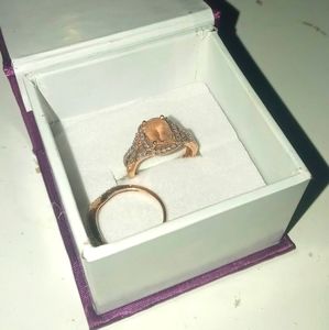 Zales Engagement ring and wedding band